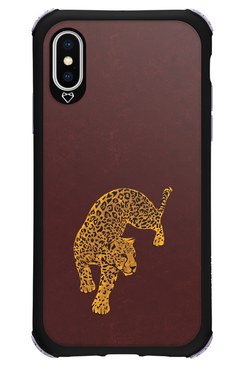 Burgundy Leopard - Apple iPhone XS