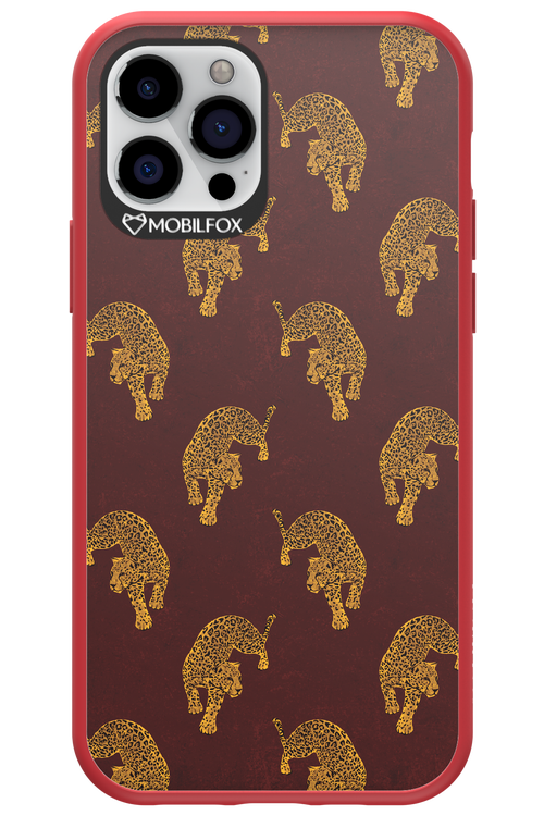 Burgundy Leopard Pattern - Apple iPhone 12 Pro