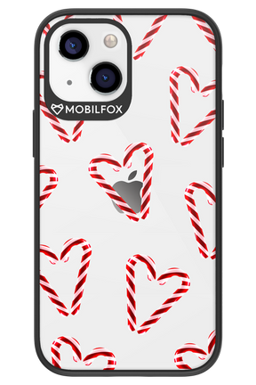 Candy Cane Hearts - Apple iPhone 13 Mini