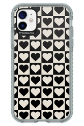 Checkered Heart - Apple iPhone 11