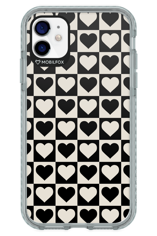 Checkered Heart - Apple iPhone 11