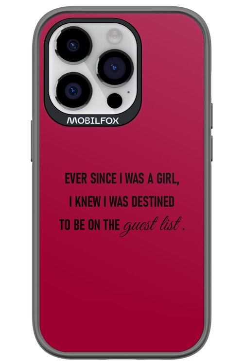 Guest List - Apple iPhone 14 Pro