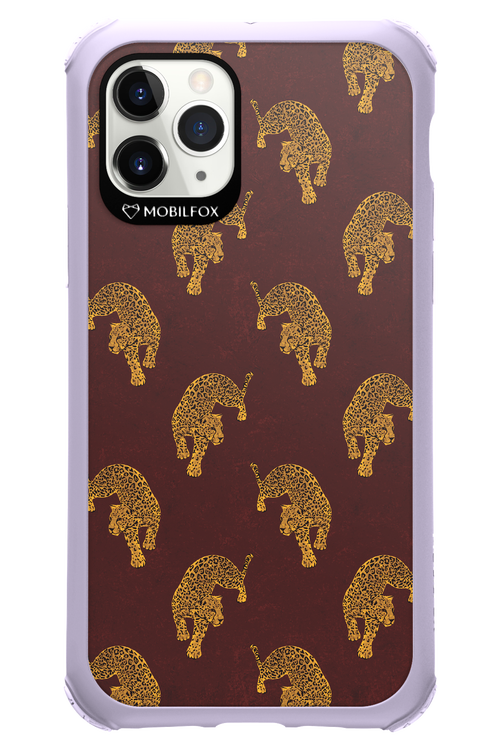 Burgundy Leopard Pattern - Apple iPhone 11 Pro