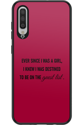 Guest List - Samsung Galaxy A70