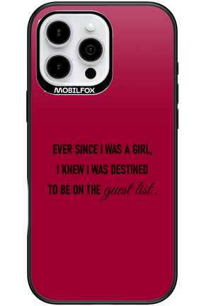 Guest List - Apple iPhone 16 Pro Max