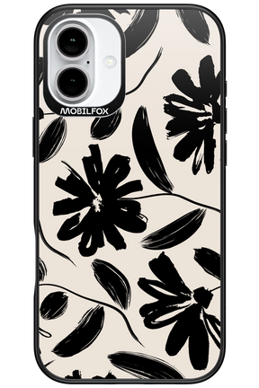 Monochrome Flowerss 2.0 - Apple iPhone 16 Plus