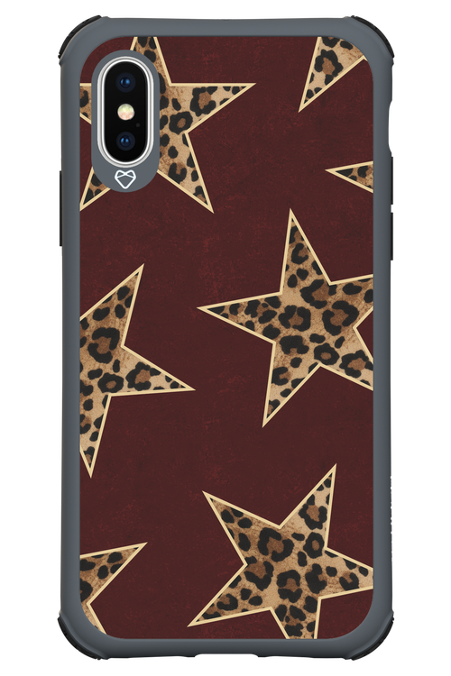 Wild Stars Burgundy - Apple iPhone XS