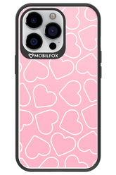 Line Heart Pink - Apple iPhone 13 Pro