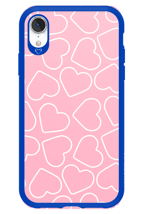 Line Heart Pink - Apple iPhone XR