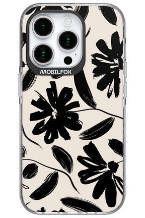 Monochrome Flowerss - Apple iPhone 15 Pro
