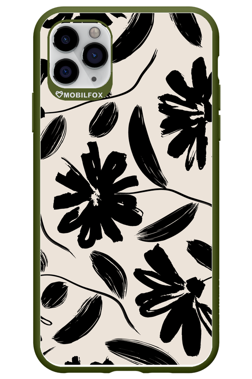 Monochrome Flowerss - Apple iPhone 11 Pro Max