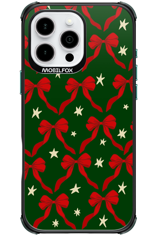 Bow & Stars (Green) - Apple iPhone 16 Pro Max