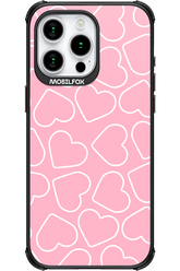 Line Heart Pink - Apple iPhone 15 Pro Max