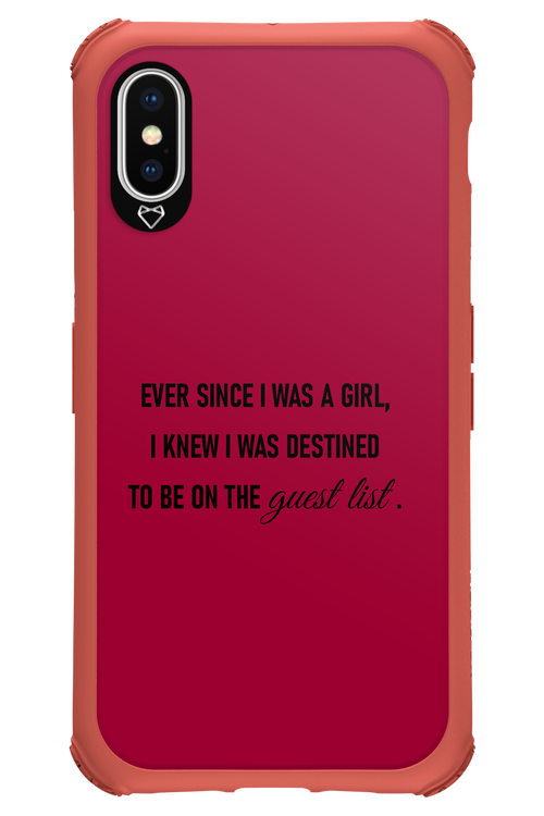 Guest List - Apple iPhone X