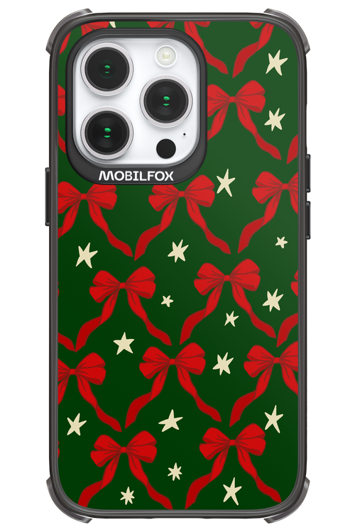 Bow & Stars (Green) - Apple iPhone 14 Pro