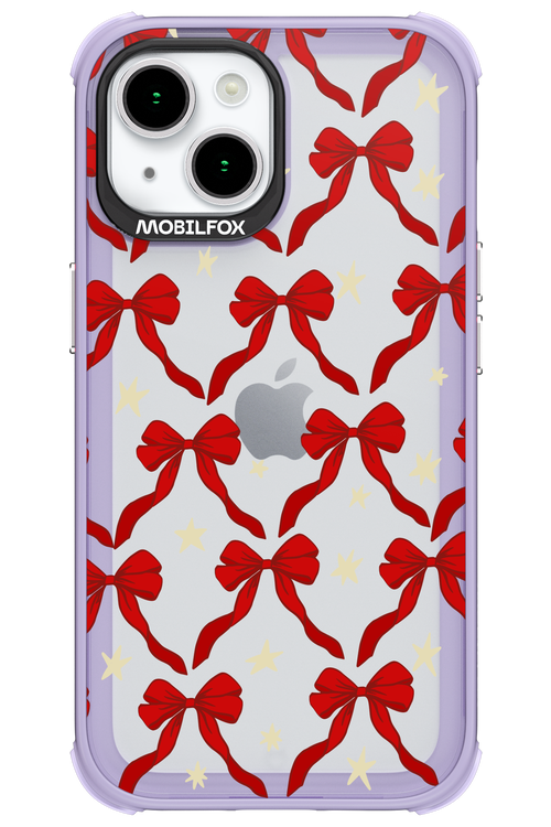 Bow & Stars (Transparent) - Apple iPhone 15