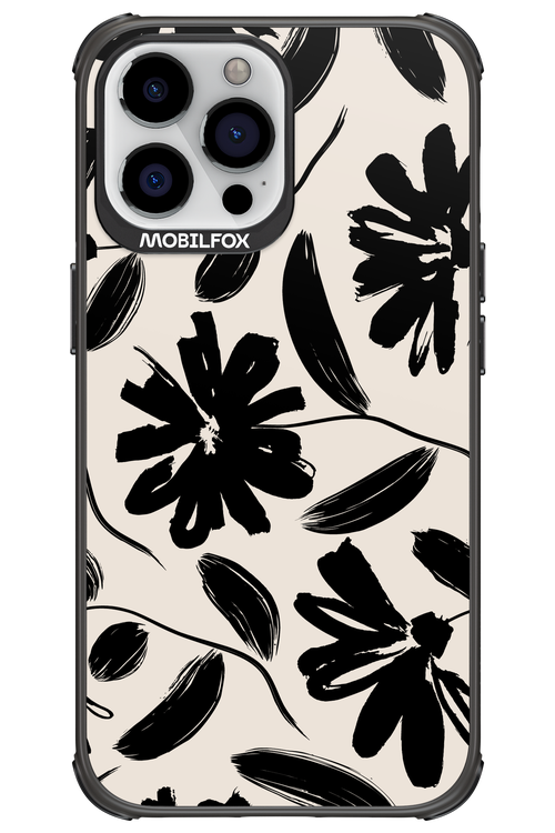 Monochrome Flowerss - Apple iPhone 13 Pro Max