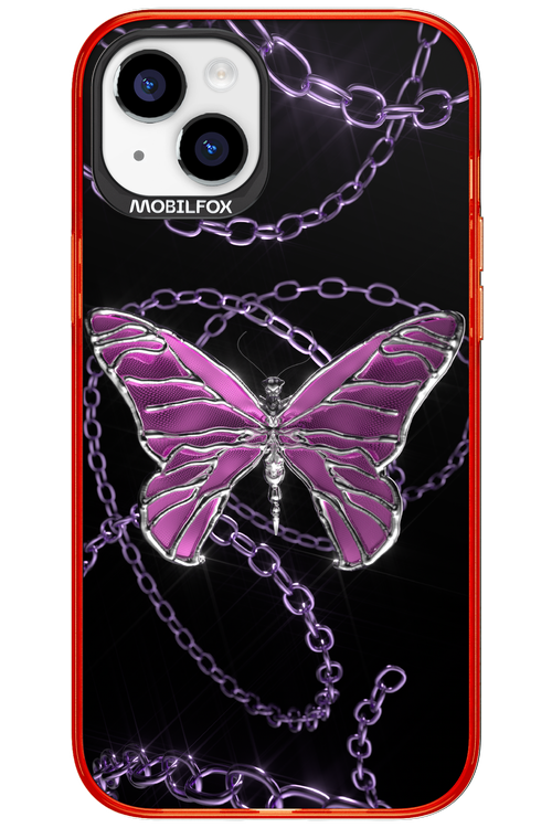Butterfly Necklace - Apple iPhone 15 Plus
