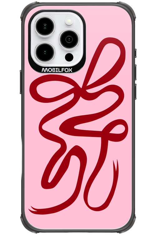Burgundy Bow - Apple iPhone 16 Pro Max