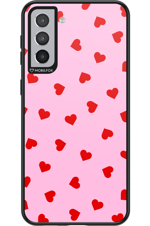 Sprinkle Heart Pink - Samsung Galaxy S21+