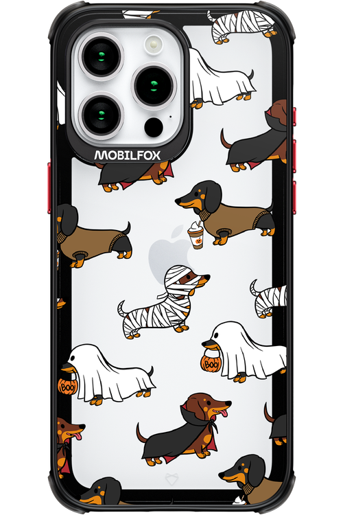Scary Dachshund (Transparent) - Apple iPhone 15 Pro Max