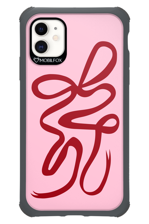 Burgundy Bow - Apple iPhone 11