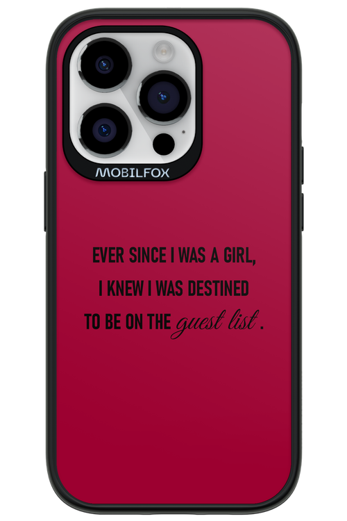 Guest List - Apple iPhone 14 Pro