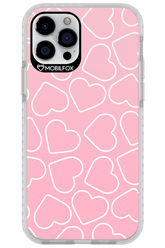 Line Heart Pink - Apple iPhone 12 Pro