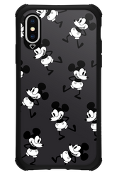 Iconic Mouse (antracite pattern) - Apple iPhone X