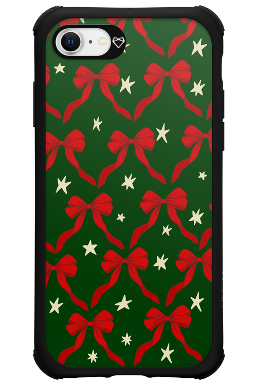 Bow & Stars (Green) - Apple iPhone SE 2020