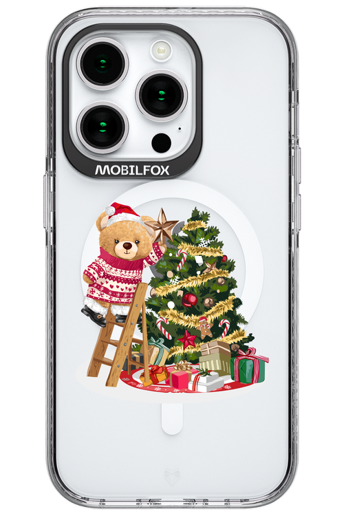 Christmas Bear (Transparent) - Apple iPhone 15 Pro