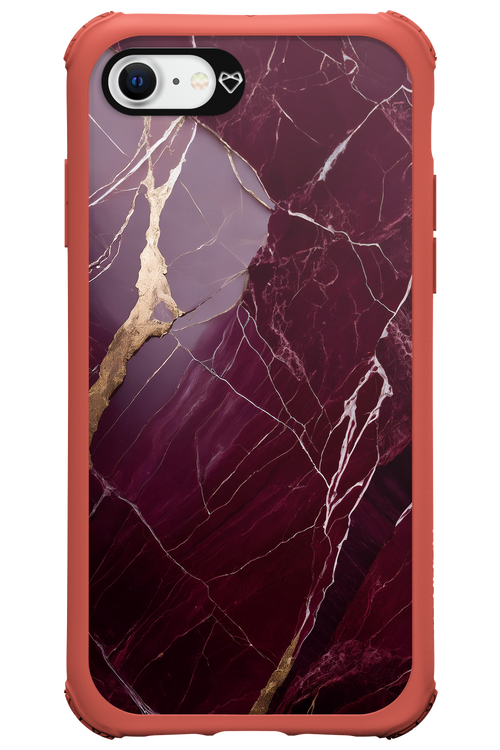 Burgundy Marble - Apple iPhone 8