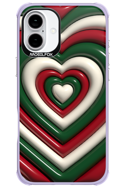 XMAS Hearts - Apple iPhone 16 Plus