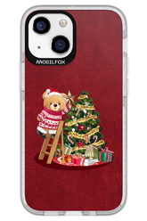 Christmas Bear (Burgundy) - Apple iPhone 13 Mini