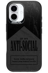 ANTI-SOCIAL (BLVCK) 2.0 - Apple iPhone 16