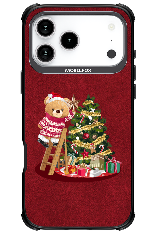 Christmas Bear (Burgundy) - Apple iPhone 17 Pro Max