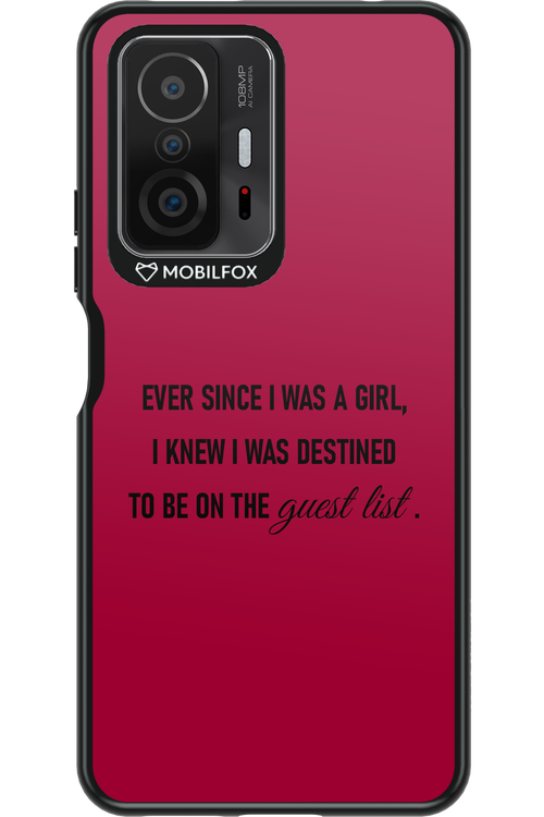 Guest List - Xiaomi Mi 11T