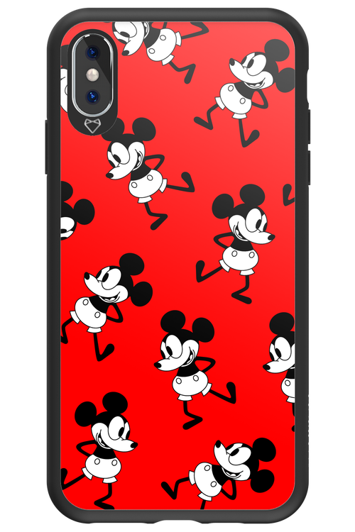 Iconic Mouse (red pattern) - Apple iPhone XS Max