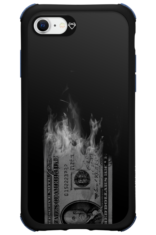 Money Burn B&W - Apple iPhone 8