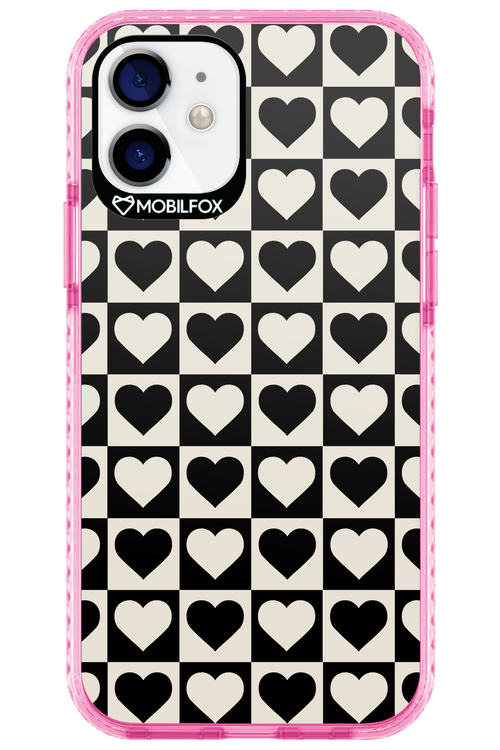 Checkered Heart - Apple iPhone 12