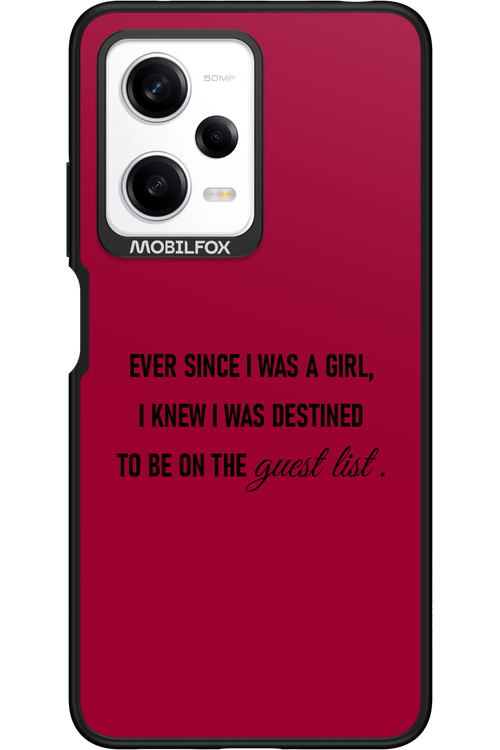 Guest List - Xiaomi Redmi Note 12 Pro 5G