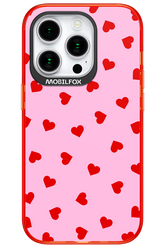 Sprinkle Heart Pink - Apple iPhone 15 Pro