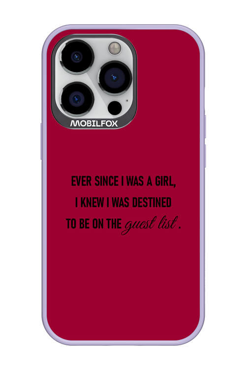 Guest List - Apple iPhone 13 Pro