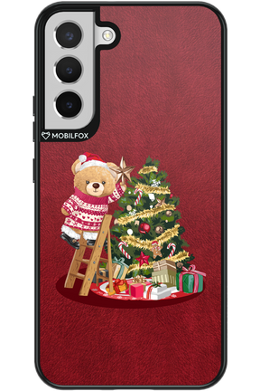 Christmas Bear (Burgundy) - Samsung Galaxy S22+