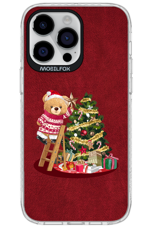 Christmas Bear (Burgundy) - Apple iPhone 14 Pro Max