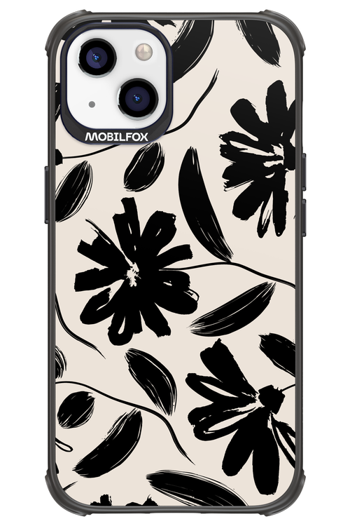 Monochrome Flowerss - Apple iPhone 13
