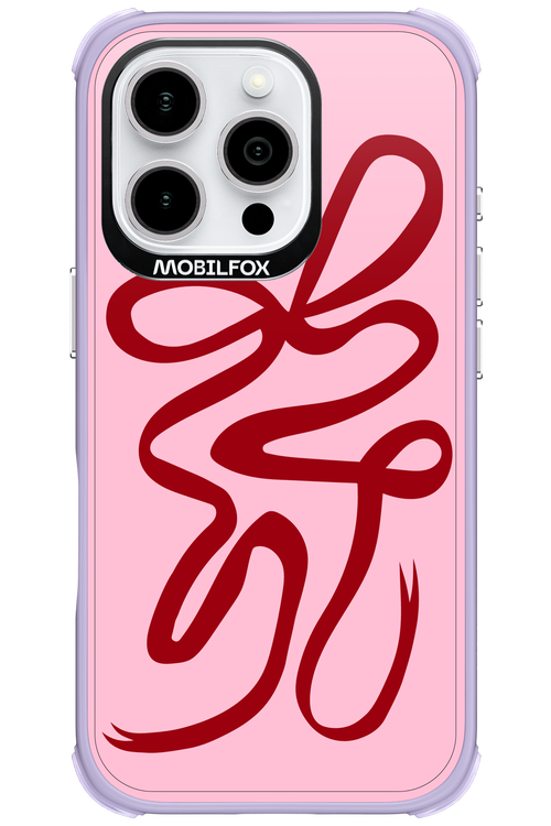 Burgundy Bow - Apple iPhone 16 Pro