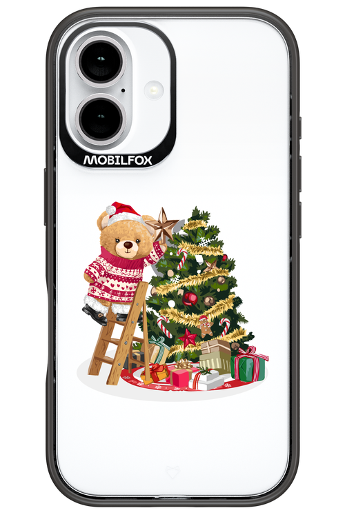 Christmas Bear (Transparent) - Apple iPhone 16
