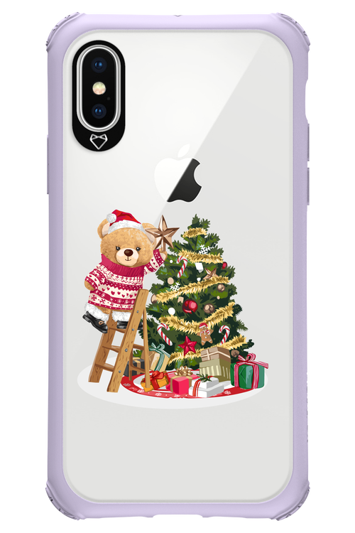 Christmas Bear (Transparent) - Apple iPhone X