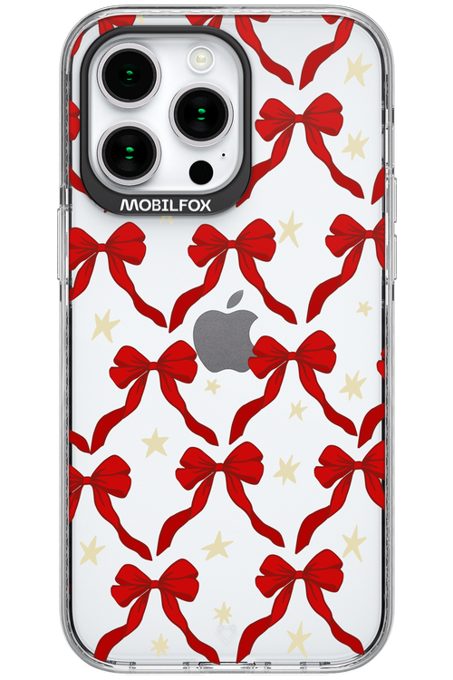 Bow & Stars (Transparent) - Apple iPhone 15 Pro Max